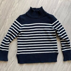 J Crew Navy and White Striped Women's Sweater XXS/XS/S (depending on fit)